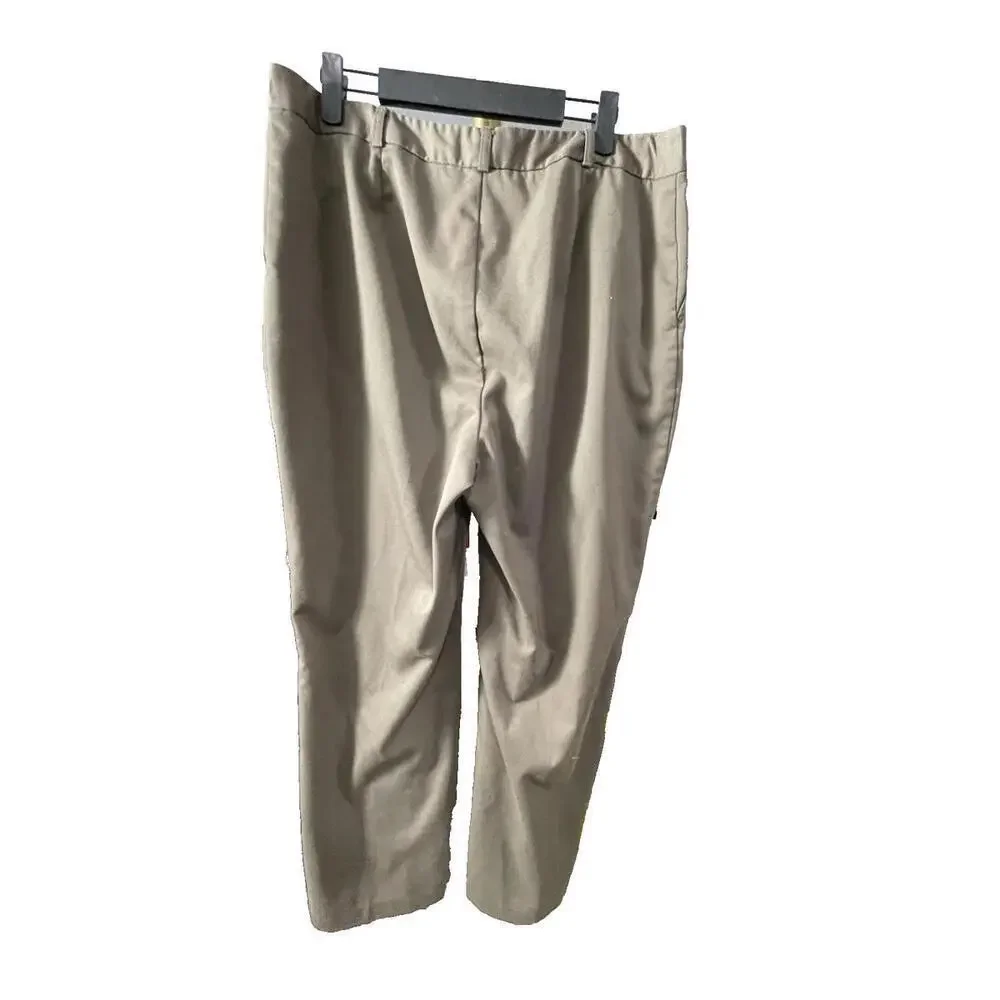 Women’s Van Heusen Classic Fit Stretch Brown Dress Pants Sz 12R - Picture 2 of 4